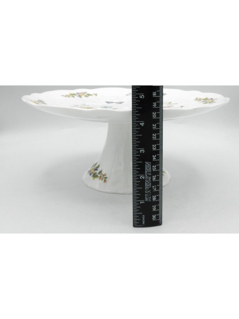 Cottage Garden by Aynsley 10 3/8 Inch Pedestal Cake Plate Pattern Code AYNCOGA - Picture 5 of 16